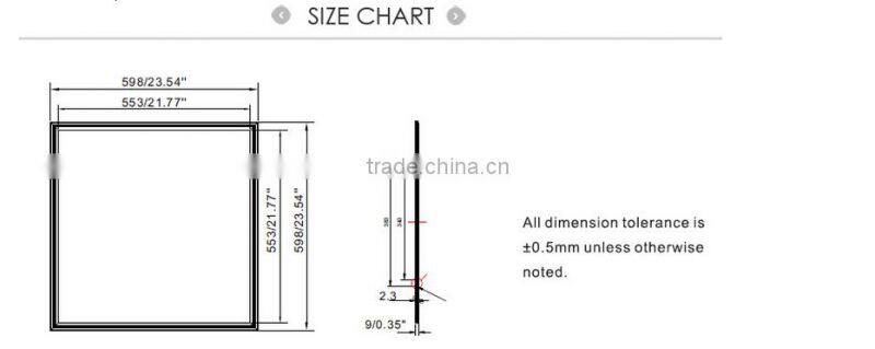 600*600 LED panel light 36W/48W, CE,ROSH,Approved led panel light 600 600 supplier