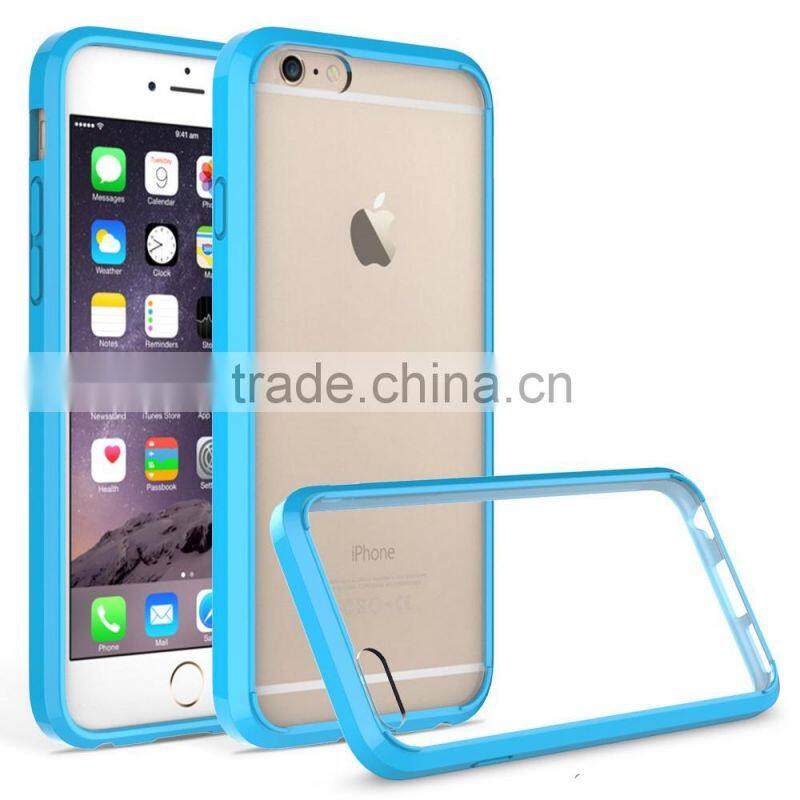 TPU BUMPER CLEAR HARD BACK MOBILE PHONE CASE FOR Iphone 6 6S Plus