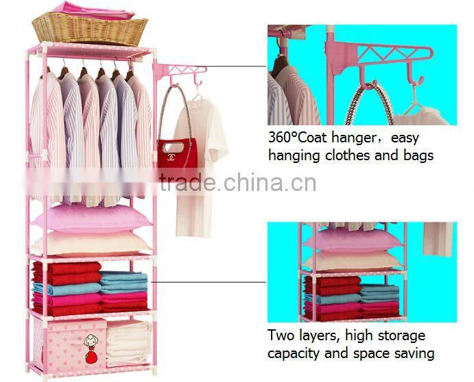 Removable home furniture clothes display rack