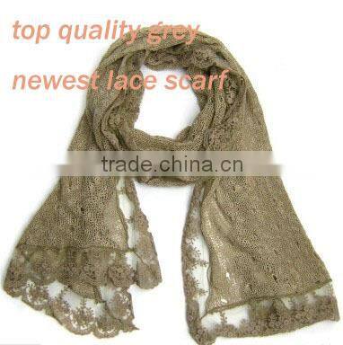 hot sale the most popular long wave lace scarf