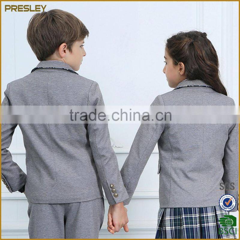 Presley OEM new arrival custom suit cheap 12 years clothes cotton blazers