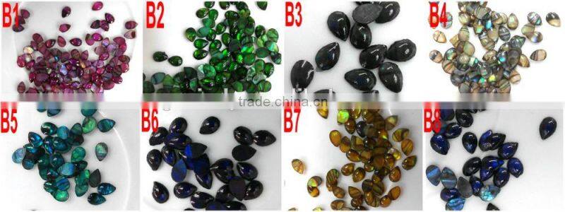 2015 new 3D nail accessories natual abalone shell jewelry stone for nail art decoration ZX:CNS01