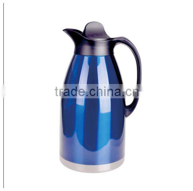Double walled insulated stainless steel coffee pot for kitchenware