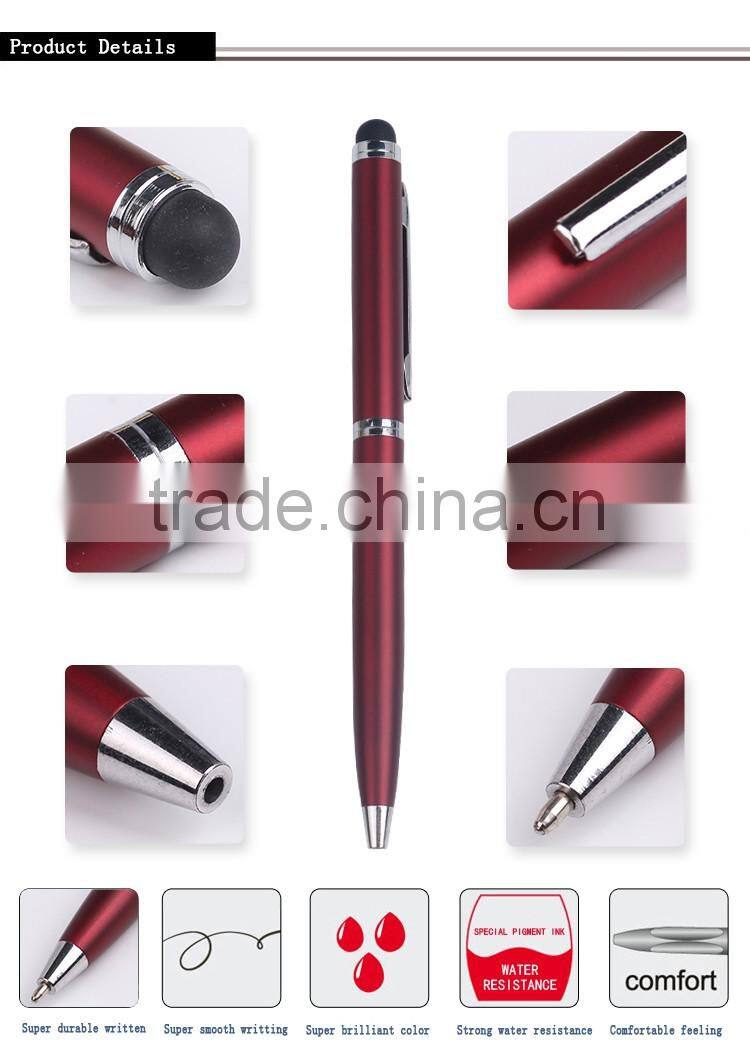 Hot selling stationery touch screen pen lowest price touch screen stylus pen metal stylus touch pen