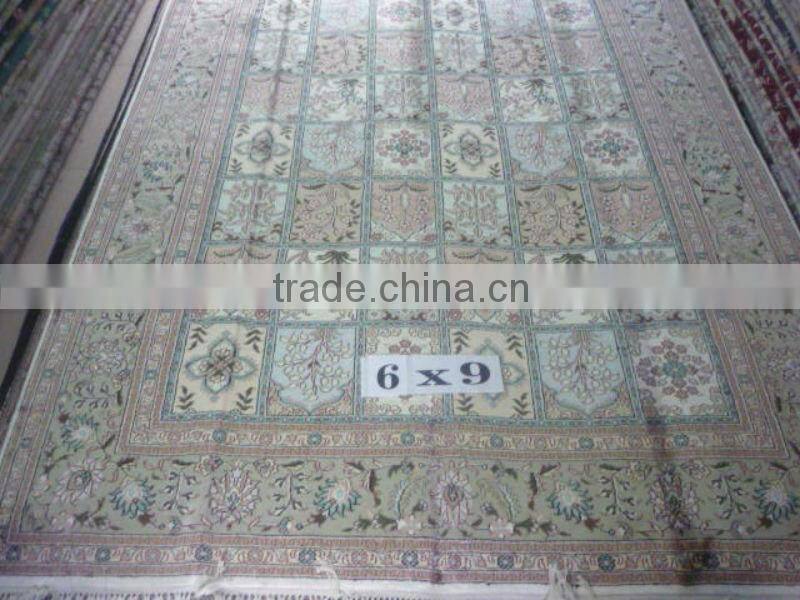 fourseason design low prices, factory prices colorful handmade silk carpet