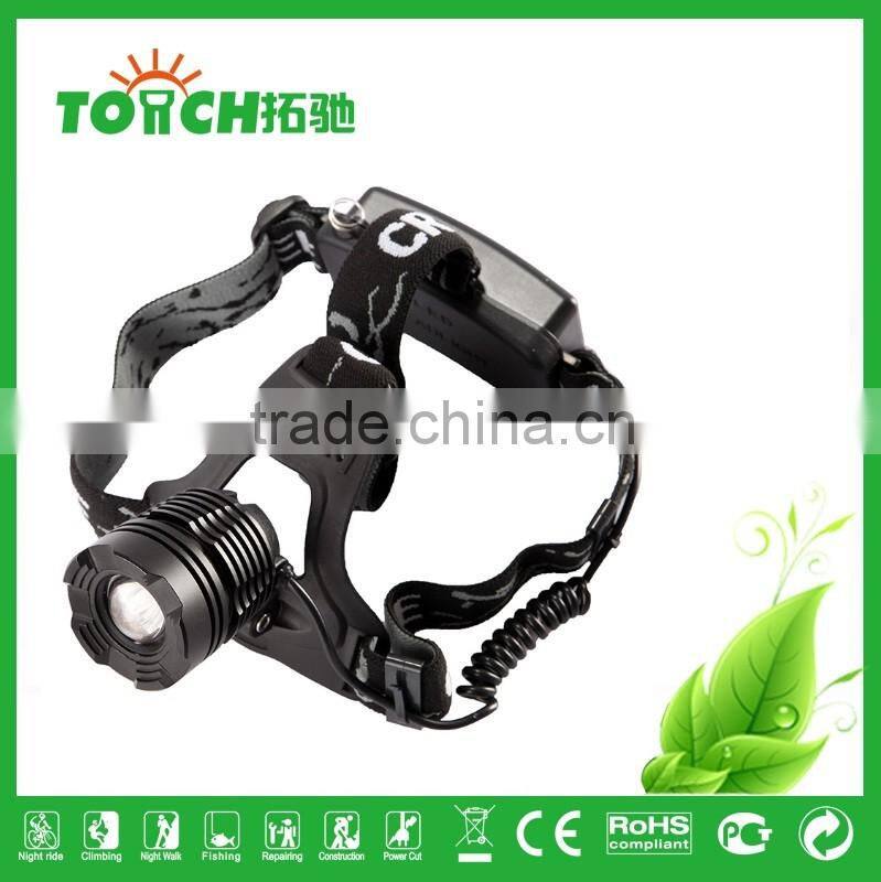 CRE E XML-T6 10W Headlamp 3W Super Bright Headlight waterproof use by 2 * 18650 batteries for outdoor camping TL-7021
