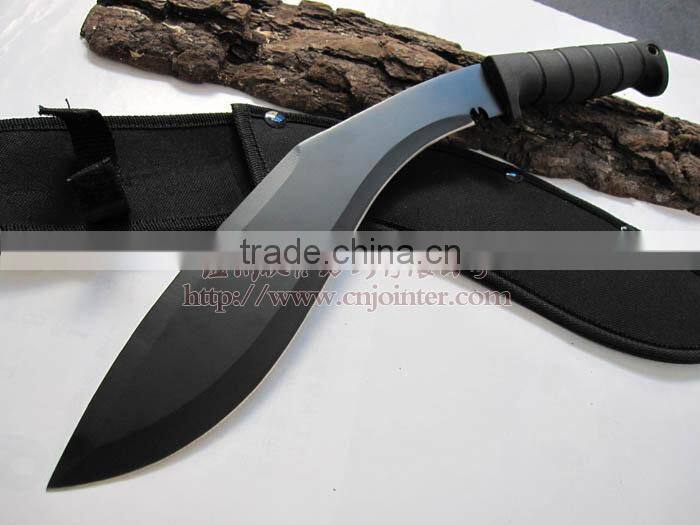 Black Hunting knife Kukri Machete Knife JOT081C