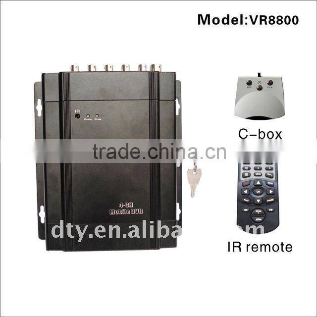 4 channels H.264 full D1 Mobile DVR for vehicles