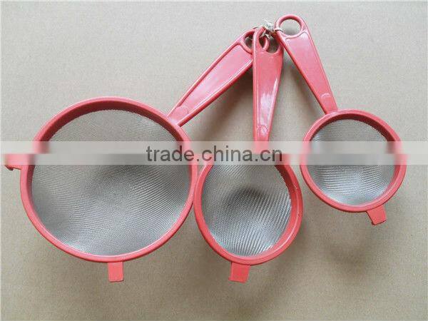 hot selling plastic edge mesh strainer Mesh strainer