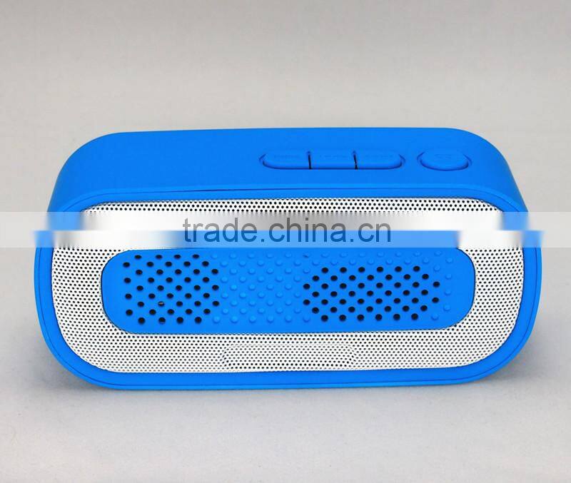 2015 best stereo audio sound 3W wireless FM radio bluetooth speaker with USB Flash MP3 Player