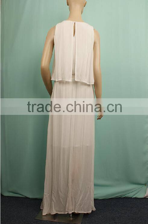 2016 Summer cotton fashion plain dyed casual long maxi dress HD150432032