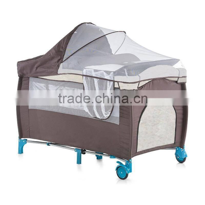Good quality second layer Baby playpen travel cot baby crib European standard EN716 playpen