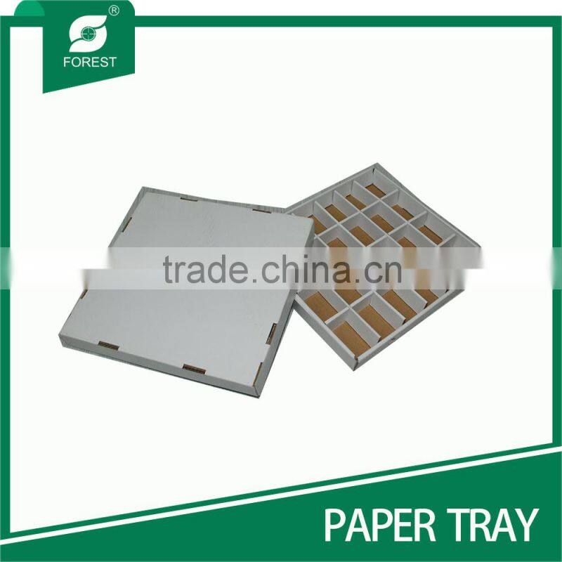 HARD PAPER TRAY WITH PARTITION