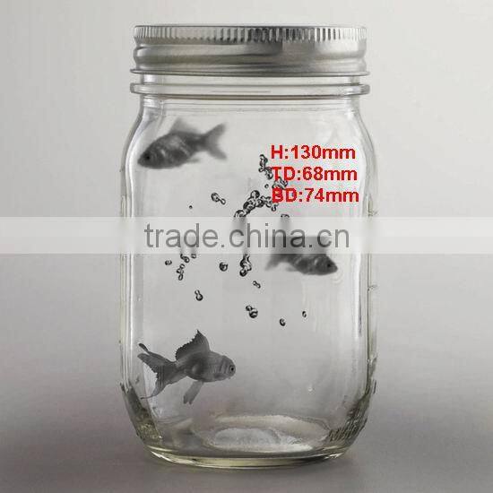 16oz glass mason jars with metal lid