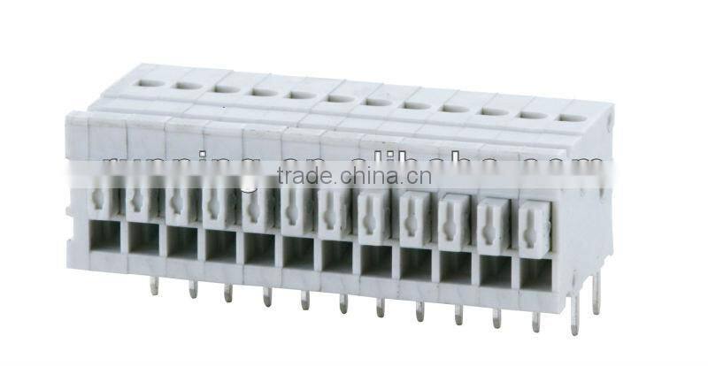 Spring Clamp Terminal Connector Block, TB211R-2.54 Pitch:2.54MM