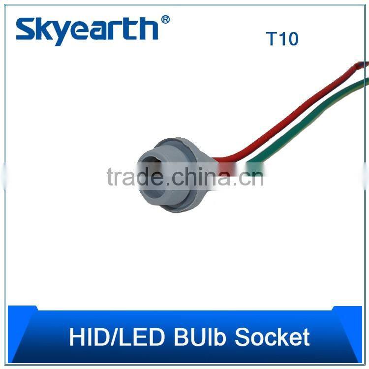 Most popular red bright high power COB car led t10 socket