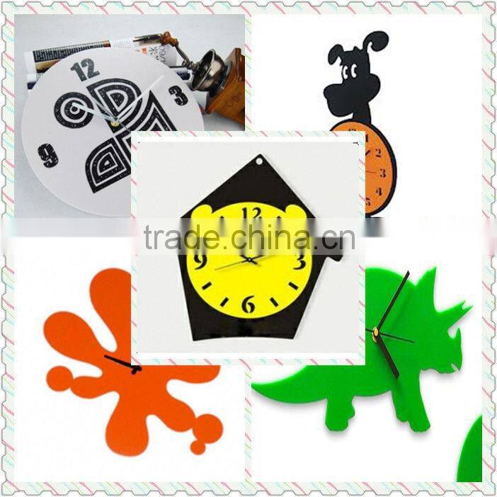 Customized acrylic wall clock with creativity and artistry