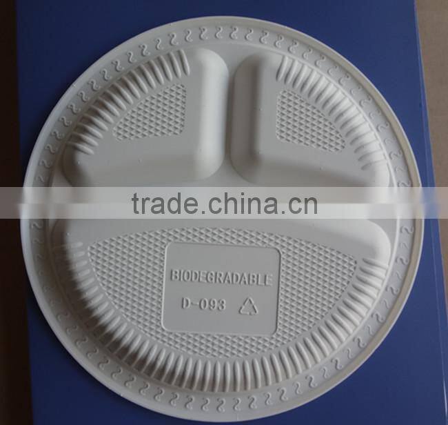 9inch eco-friendly disposable corn starch compostable plates