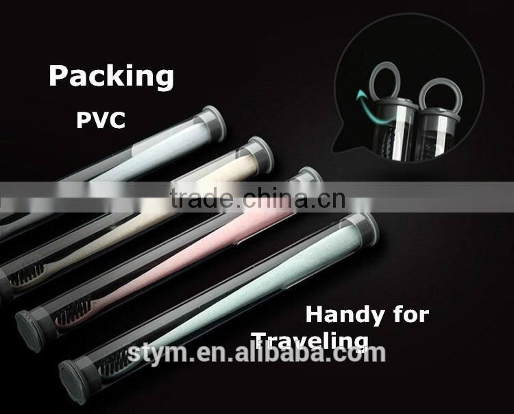 Wheat straw wholesale travel tooth brush toothbrush