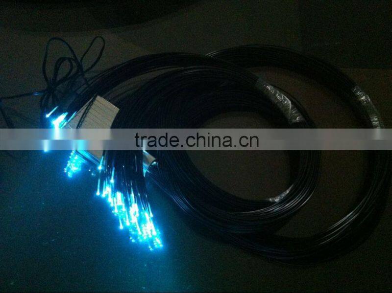1.0mm PMMA single core lighting fiber optic cable end glow