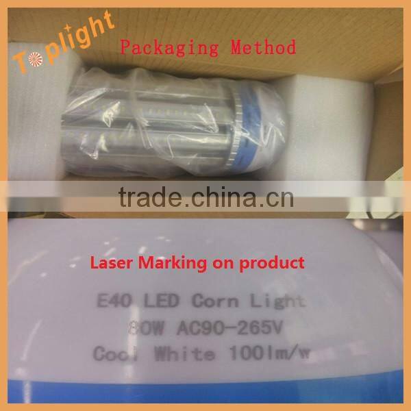 80W/100W/120W high bay LED corn lamp E39 E40 E27 E40 base led corn lamp