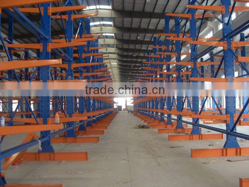 double side cantilever shelf warehouse facility