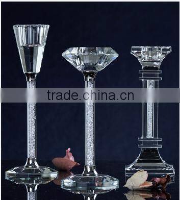 diamond shape crystal candle holder/tealight holder