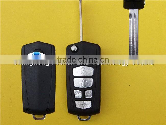 307 with groove and logo for high quality car key transponder chip peugeot key case cover shell blank