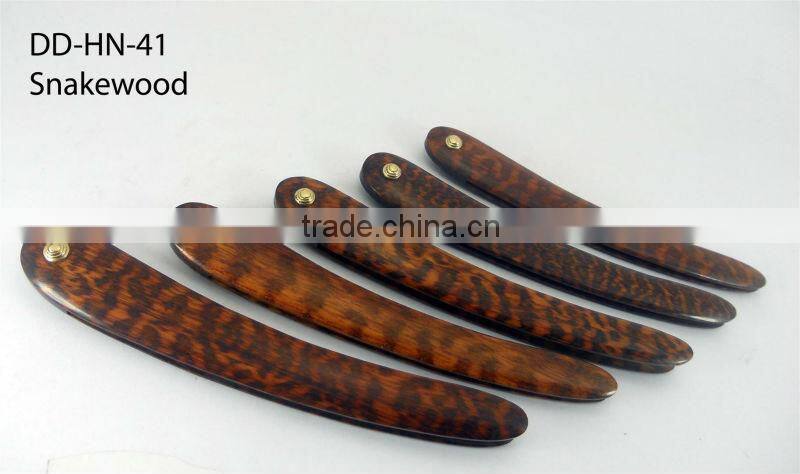 Snakewood Straight Razor Scales for Restoring Vintage Blades
