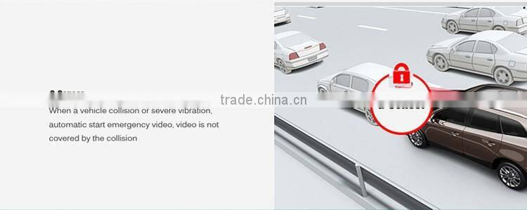 Dual lens Car DVR Dual Lens Car Black Box 2.0"TFT Full HD1080P External lens 720*480P With G-sensor Video recorder