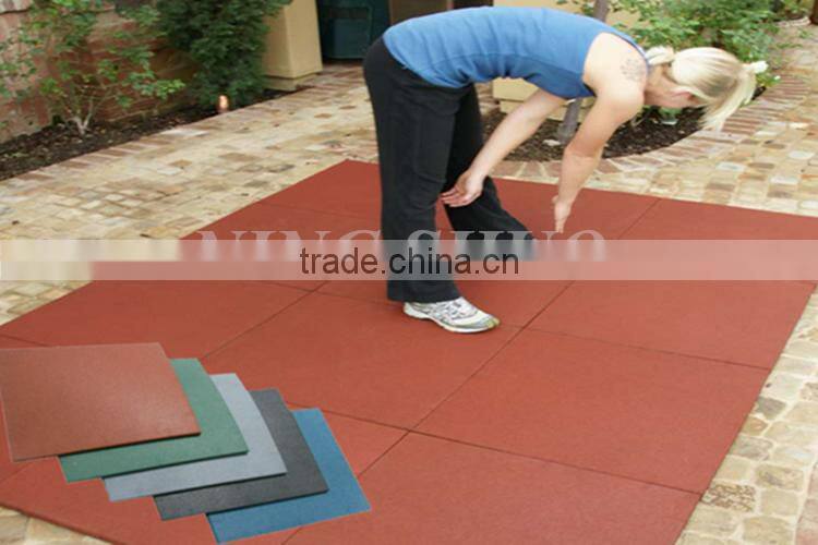 Trade assurance outdoor sports rubber floor tiles, rubber tiles paving