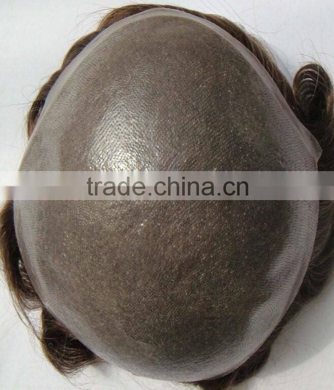 stock hair pieces/toupees,100% remy Indian hair