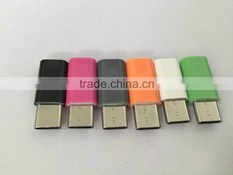 Colorful USB 3.1 Type C Male to Micro USB 5P Female Data charging Adapter