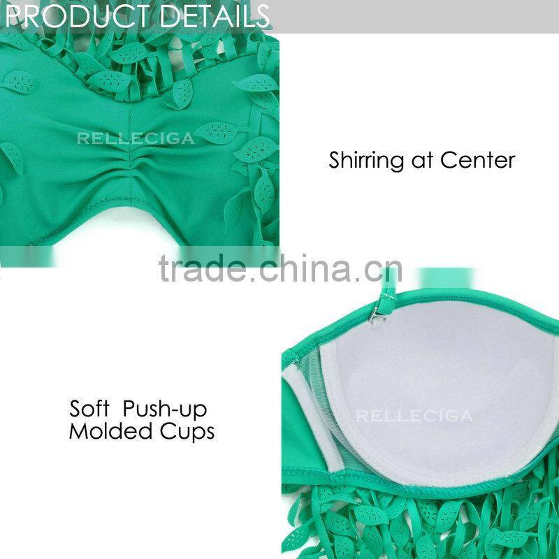 2016 Push-up Bandeau Top Bikini Swimsuit