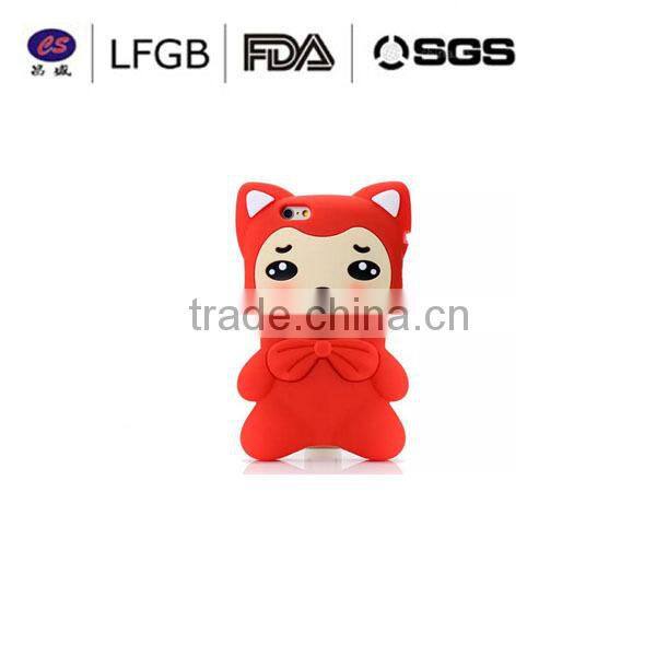 Fashion cartoon 3d silicone tpu phone case silicone mobile phone case/custom silicone phone case