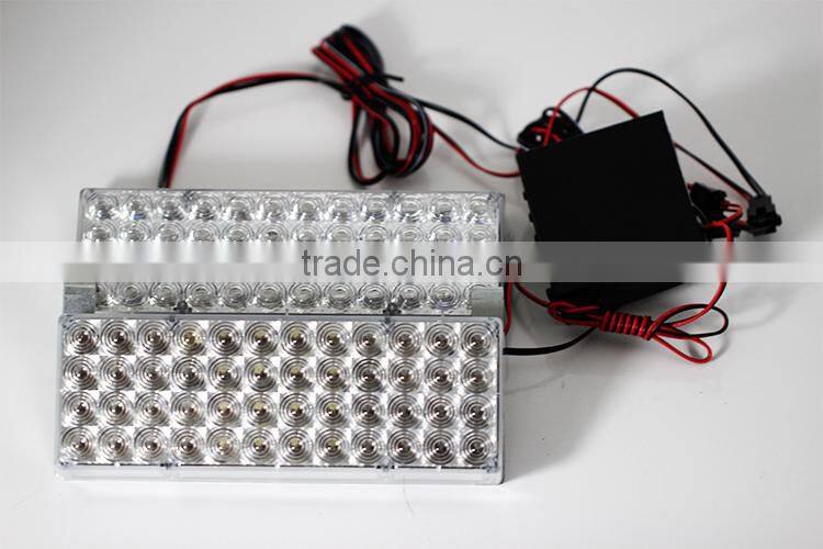 Good quality 12V 8W Police Lamp Led Flash Light Red Blue Color Warning Light with Controller Box