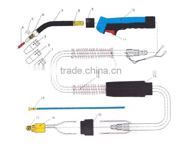 Air Cooled Mig Welding Torch