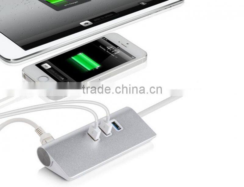 Type C USB 3.1 to 3 Port USB 3.0 with 10/100/1000 Gigabit Ethernet USB HUB