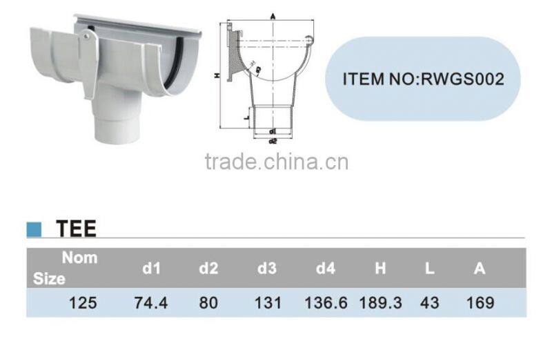 Best Quality ERA Anti-uv PVC Rain Gutter Tee