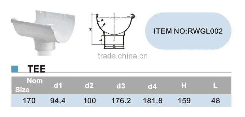 Best Quality ERA Anti-uv PVC Rain Gutter Tee