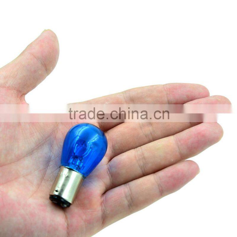 BA15D 1157 21/5W 12V Blue Motorcycle Halogen bulb Brake Light Tail light