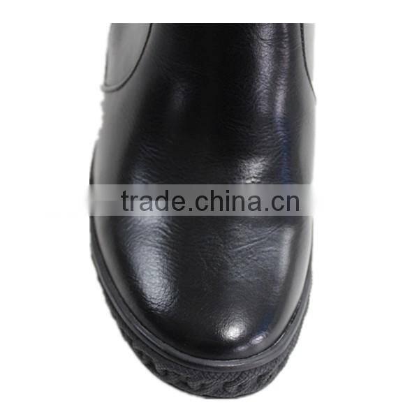 Metal buckles and zippers women winter boots wholesale