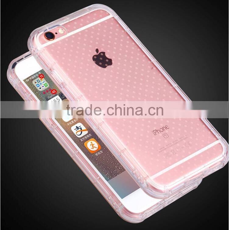 Transparent Clear TPU Silicon+Metal Kickstand Stand Case for iphone 6 plus/iphone 6/iphone SE/5S/4S