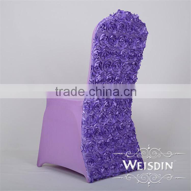 2015 Guagnzhou Manufacture flower pattern beautiful spandex chair cover for wedding