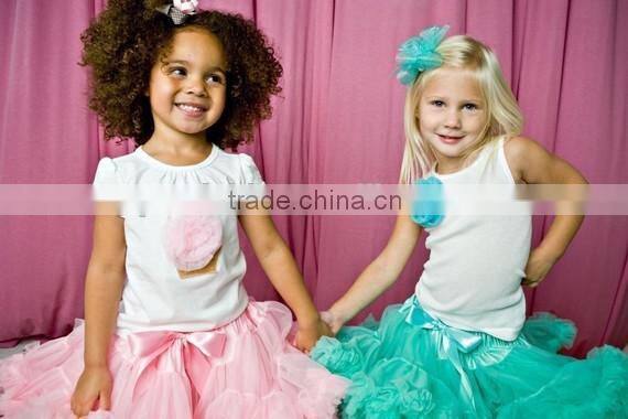 Lovely Latest Style Lace Appliqued latest dress designs for flower teenage girls Layered Flower Girl Dress