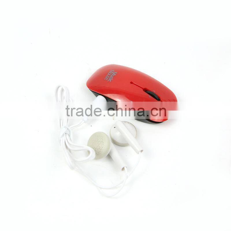 Novelty custom logo music mouse player cheap gift portable mp3 player