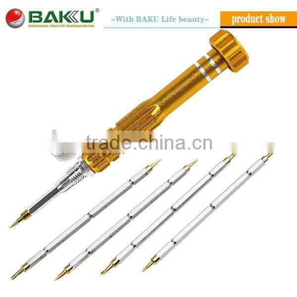 BAKU Hot Sell 5 In 1 The Double Headed Precision Screwdriver Set