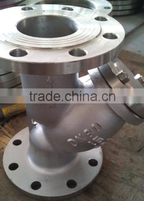 Water treatment Y type strainer