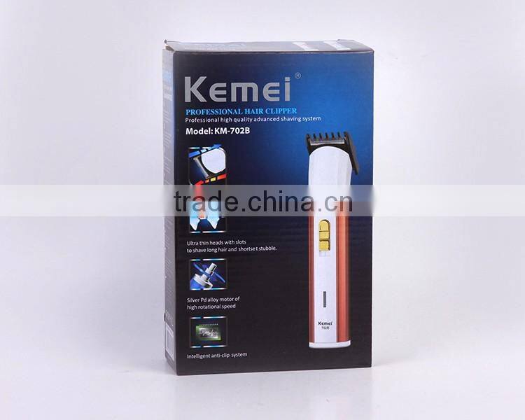 Kemei702B Professional Electric Rechargeable Hair Clipper for Household Both Charge and Battery