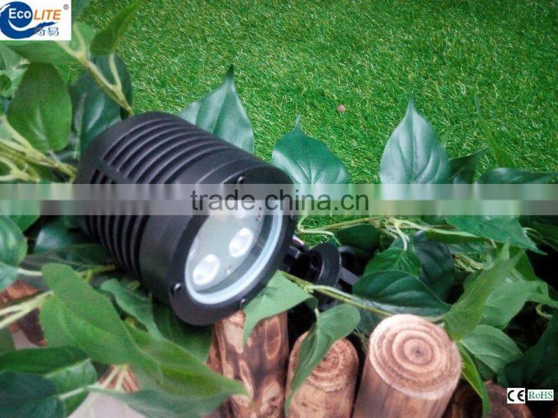2016 landscaping light 24v black IP65 15W RGB 220V outdoor garden light